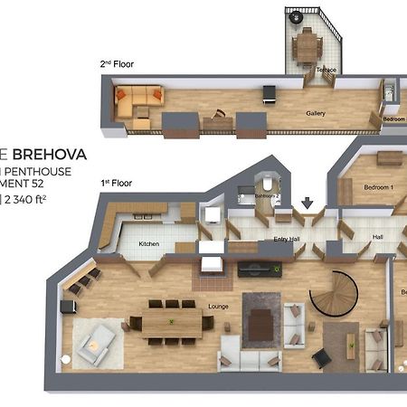 Residence Brehova Prague Chambre photo