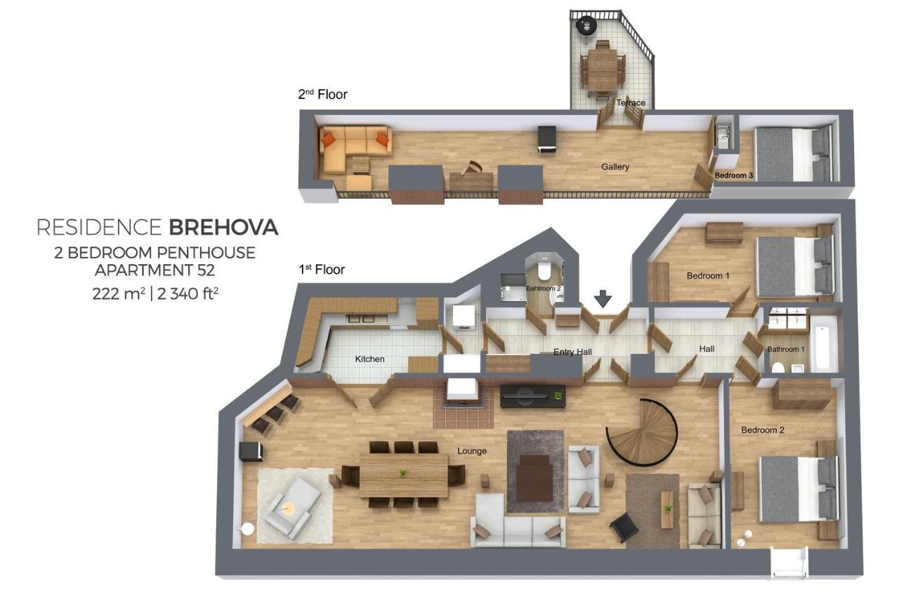 Residence Brehova Prague Chambre photo